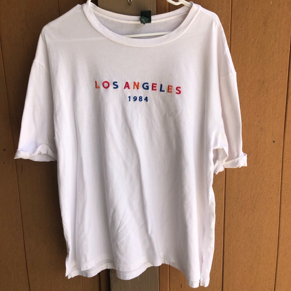 white los angeles 1984 shirt